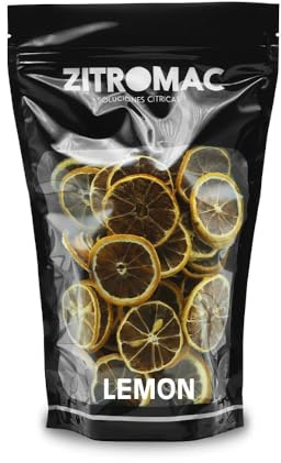 200gr Limone giallo essiccato per i cocktail. Frutta secca non zuccherata per cocktail/decorazione/pasticceria/Natale/bevande. Fetta secca naturale al 100% senza additivi.