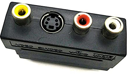 1pcs RGB SCART al compuesto RCA S-Video AV TV Adaptador de audio SCART Conector de convertidor femenino