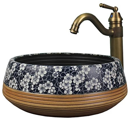 ADITAM Retro Bathroom Sinks Hotel Water Wash Basin Countertop Washstand Bathroom Washbasins Washing Sink Double The Comfort