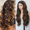 Soyeon Synthétiques Perruque Bandeau,Perruque Blonde,Perruque Femme Naturelle,Long Wavy Ombre P4/30 Couleur Perruques Sans Colle,Cheveux Synthétiques Fibre résistante à la chaleur 26inch(65cm)