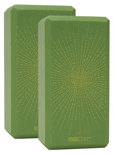 Yogablock Yogiblock® Basic - Art Collection - Sparkling Sunray - Kiwi - 2er-set