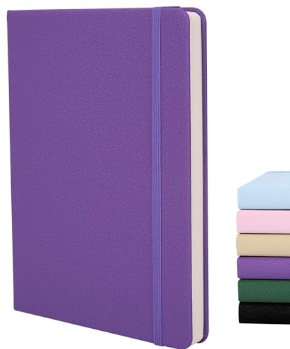 Beinushor Dot Journal A5, Dotted Notizbuch/Dotted Notebook mit Premium 120GSM Dickem Papier mit Veganem Leder Dotted Journal, 160 Seiten. Hardcover, Innentasche, zum Journalieren, Notizen, Studie