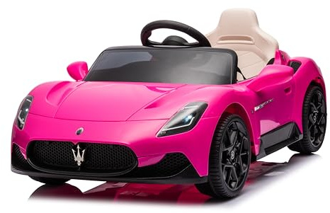 Macchina Elettrica per Bambini Maserati Cielo MC20 12v Full Optional - Auto Elettrica per Bambini con Porte Apribili e Telecomando Rosa