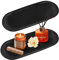 GYHWOFUL Vassoio Decorativo Grande, 32 x 12 cm, Ovale, in Acciaio Inox, per Gioielli, Semplice Decorazione Moderna Vassoio Decorativo, Nero