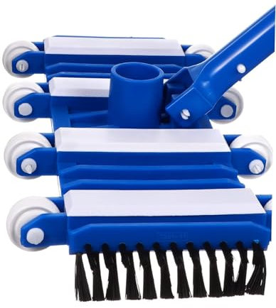 Milisten Cabezal Aspiración Piscina Ruedas Accesorio De Limpieza De Piscina Manual