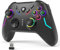 YCCTEAM Wireless PC Gaming Controller for Windows (7/8/10/11), Compatible PC/Nintendo Switch/Android/iOS, 9 Color LED Light Gamepad with Turbo Function, Adjustable Vibration & Headphone Jack（2.4G）