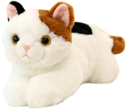 SUPVOX Muñeca de Gato de Simulación Peluche Cómodo y Juguete Decorativo Hogar Accesorio Portátil para Peluche de Dibujos Animados