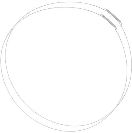 GVSS 2 stycken tvättmaskinsrulle, universell dörrfjäderklämma, diameter 35 cm, spännring, stålband för låsfog, kompatibel med Samsung, för Hai, Hotpoint
