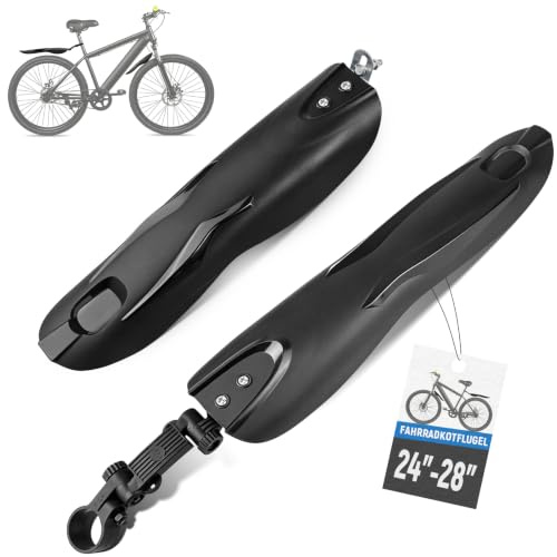 Garde-Boue de Vélo, Garde-Boue Avant et Arrière, Jeu de Protections Contre la Boue