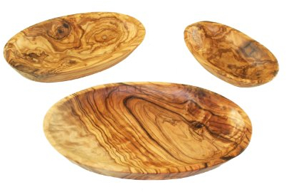 D.O.M.® Schale oval aus Olivenholz im 3er Set