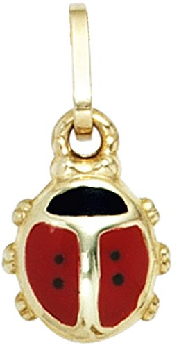 Jobo Kinder-Anhänger Marienkäfer aus 8 Karat 333 Gold