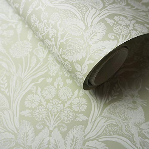 Holden Décor Harlen Woodland Leaf Flower Motif Animal Butterflies Vintage Style Wallpaper 90162