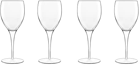 Luigi Bormioli Lot de 4 verres à vin blanc transparent Riesling Michelangelo Masterpiece Gold