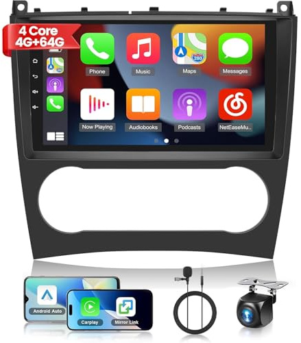 NHOPEEW Android bilradio Mercedes-Benz C-klass/GLK(4 dörrar) 2005-2009