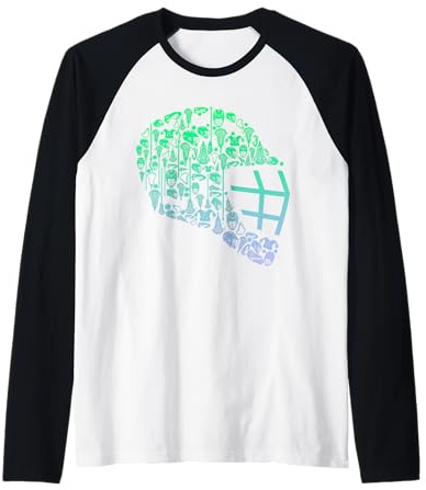 Boys Lacrosse Helmet Lacrosse Goalkeeper Stuff Mens Lacrosse Raglan Baseball Tee