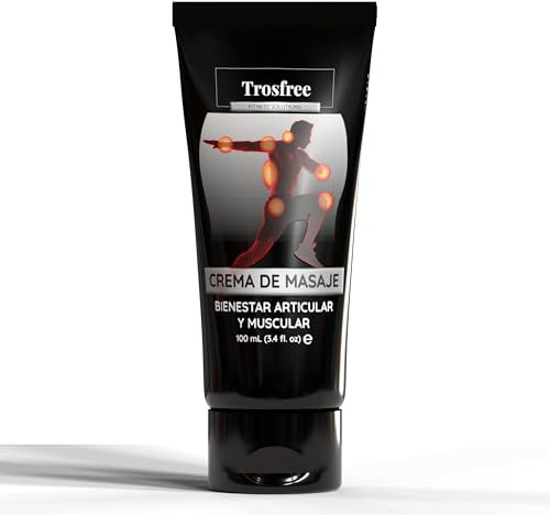 TROSFREE : Crème Chauffante Musculaire 100ml - Gel à l’Arnica - Crème à l’Arnica - Baume Réconfortant - Crème Chauffante pour le Sport - Baume Bien-Être Musculaire