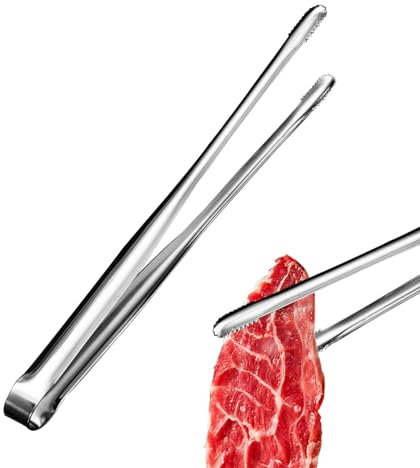 Pinze da cucina in acciaio inossidabile, pinze da cucina per cucinare - Pinze da cucina per griglia Pinze per alimenti in acciaio inossidabile resistenti al calore | Clip per alimenti multiuso Clip pe