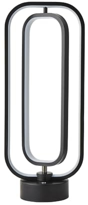 ValueLights | Infinity Matte Black Revolving LED Table Lamp