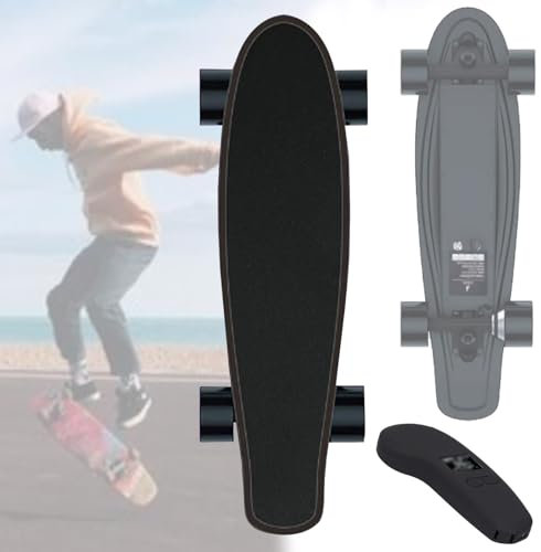 Elektriska skateboards med trådlös fjärrkontroll, topphastighet 25 km/h, dubbla drivmotorer, 12 km max räckvidd, elektriska longboards för vuxna och nybörjare