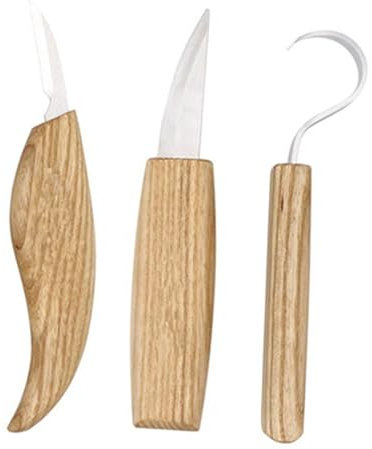 KALLORY coltello da intaglio del legno strumenti per l'incisione maniglia attrezzo strumenti da intaglio patata fritta Incidere scalpello utensili da taglio Strumenti di scultura Beige