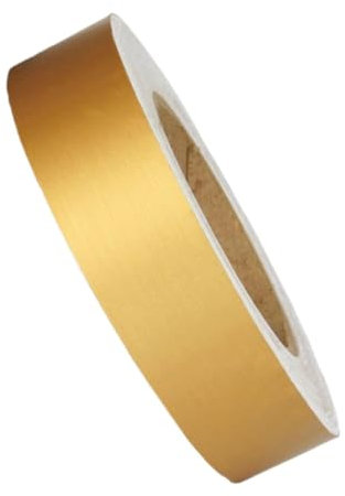 Listello da parete autoadesivo, bordo a parete, 234 piedi striscia adesiva per carta da parati - Striscia autoadesiva per porta wai line, decorazione per interni (oro spazzolato opaco, W: 2 cm)