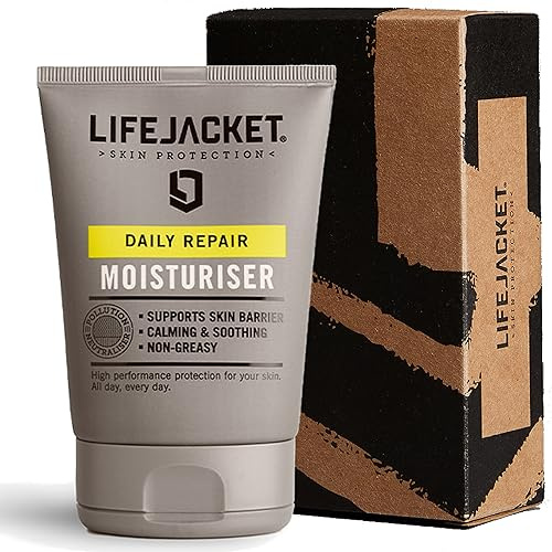LifeJacket Daily Repair Moisturiser - Overnight Hydration Face Cream, Anti-Ageing, Anti Wrinkle, Light, Non-greasy, Cruelty free, Clinically Approved for Sensitive and Dry Skin (100ml (Pack of 1))
