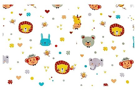 GM - Funda de cojín Infantil 45x75, Multicolor, 100% algodón hipoalergénico, Lavable a máquina