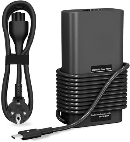 Nuevo Slim 90W 65W USB C Cargador Ajuste Compatible con Dell Latitude 5330 5420 5520 7275 7370 7430 7520,XPS 12 13 9250 9310 9315 9365,Inspiron 12 13 14 7306 7415 7420 7425 7435 2-en-1 Chromebook 3110