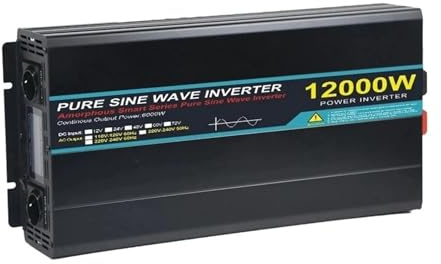 Onduleur Transformateur Puissance 8000W 12000W Onduleur 12V 24V Vers AC 220V Onde Sinusoïdale Solaire Onduleur Puissance Transformateur Tension Convertisseur Fréquence Convertisseur Tension(12V 8000W)