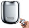 yoose Mini Rasoir Electrique Hommes,Portable & Léger en Alliage Rasoir Homme,Recharge Rapide USB-C Rasoir Electrique,Lame Magnétique,Étanche IPX7/Usage Sec/Humide - Voyage/Voiture/Sport (Argenté)