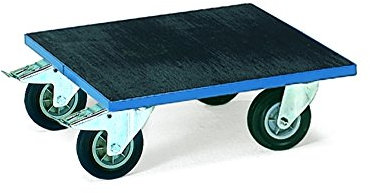 Fetra Transportgeräte mtyyd2173 rutschfester Tintenroller, Plattform, 400 kg Belastung, 600 mm Länge x Breite 600 mm x 201 mm Höhe Durchmesser