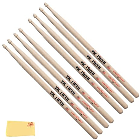 Vic Firth P5B.3-5B.1 Drumsticks (Pack of 4)