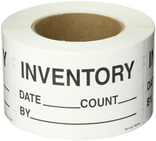 Tape Logic Aviditi Tape Logic 3 x 5,Inventory Date Count by Black/White Warning Sticker, for Shipping, Handling, Packing, and Moving (1 Roll of 500 Labels)