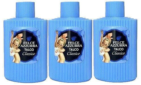 PAGLIERI Felce Azzurra Poudre corporelle (talc), boîte de 3 x 200 g