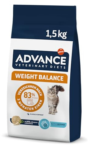 Advance Veterinary Diets Weight Balance - Pienso para Gatos con Problemas de sobrepeso - 3kg