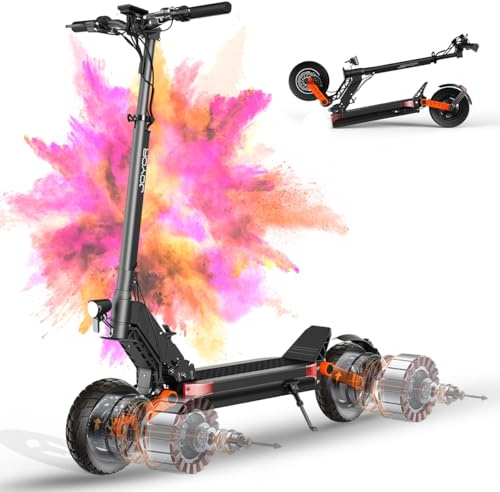 Electric Scooter, 75-90 km Range,Battery Capacity 60V/18Ah, Maximum Load 150kg, 10 Inch Tires, A Folding Electric Scooter is a Gift for Your Family (S10S)