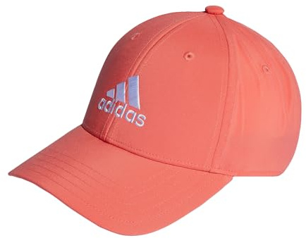 adidas Unisex Embroidered Logo Lightweight Baseball Cap, Preloved Scarlet/White, S