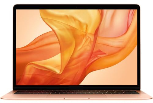 2019 Apple Macbook Air avec 1.6GHz Intel Core i5 (13-Pouces, 8GB RAM, 128GB SSD Stockage) (AZERTY Français) Or (Reconditionné)