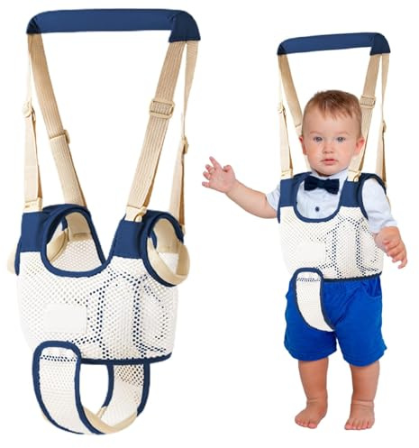 Andador portátil, Asistente para caminar para niños, Arnés ajustable para niños, Ayuda para aprender caminar Cinturón de paseo para riendas Arnés de seguridad para bebé