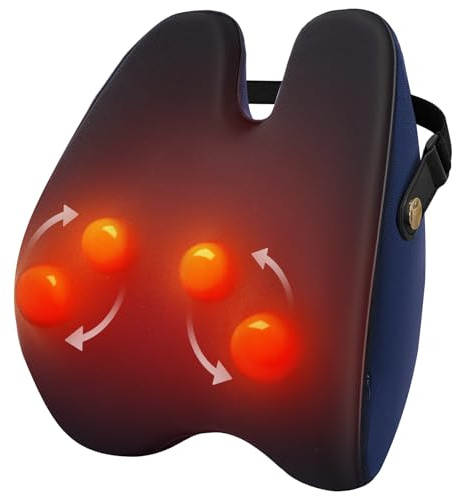 Shiatsu Neck and Back Massager with Heat, Neck and Shoulder Massagers, Deep Tissue Kneading Massage Pillow for Lower Back, Shoulder, Leg Muscle Pain Relief, Relax Christmas Gift for Woman Man Dad Mom