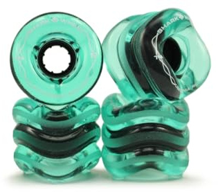 Shark Wheel Roue Skateboard - California Roll 60mm 78a Trans Emerald - Couleur Émeraude