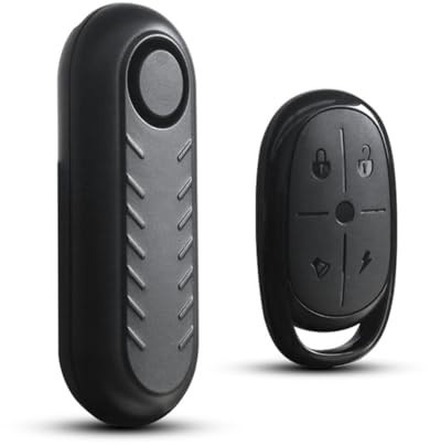 Uxsjakjsd Système D'Alarme avec Sirène de Sécurité pour Vélo, Kit de Système IP55 Étanche pour Moto Électrique et Scooter, Détection des Vibrations à 433 MHz, Armement et Désarmement