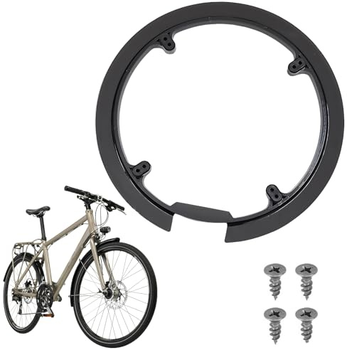Bravien Protege Chaine Vélo Montagne Noir, Plateau 42-44 Dents Compatible, Protection Chaîne Vélo MTB, Accessoire Vélo pour Transmissions Stables, Résistant, Facile à Installer