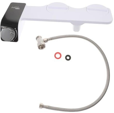 SEWACC Accesorio Bidé No Eléctrico con Boquillas Dobles Autolimpiantes Diseño Ultrafino para Inodoro Función Autoprotección para Higiene Femenina y Uso Diario Baño Doméstico