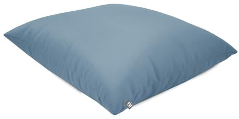 rucomfy Comfortable Floor Cushion Beanbag - Water Resistant - Seafoam Blue | Plush & Supportive Pre-Filled Floor Cushion - Perfect For Lounging - Extra Seating - Premium Durable Fabric - 70x70cm