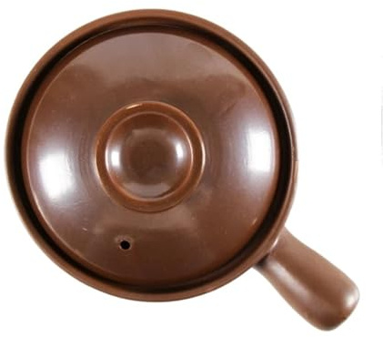 Gryta keramik och värmebeständig kruka lerkruka ris gas matlagning med handtag öronlera för grytor, rostning, bröd bakning (950 ml)