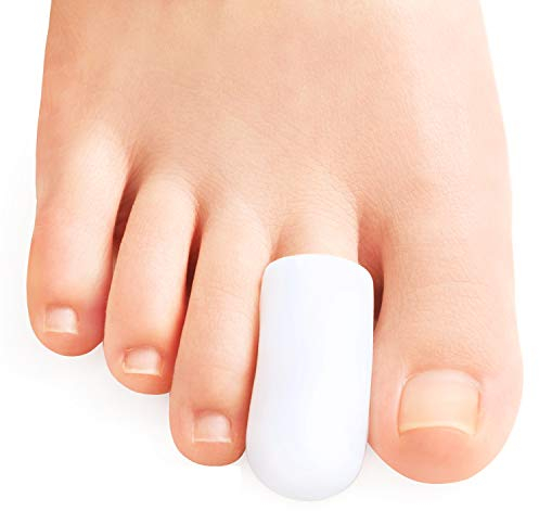 Sumifun 10 Stücke Gel Zehenkappen mit komfortablen und weichen Schutzmaterialien, Schutz vor Blasenbildung, zehenschutz silikon geeignet für den großen und kleinen Zeh