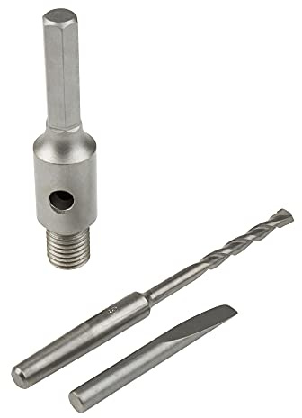 STIER Aufnahmeschaft Sechskant, M16 inklusive Zentrierbohrer und Austreibkeil (3er Set)