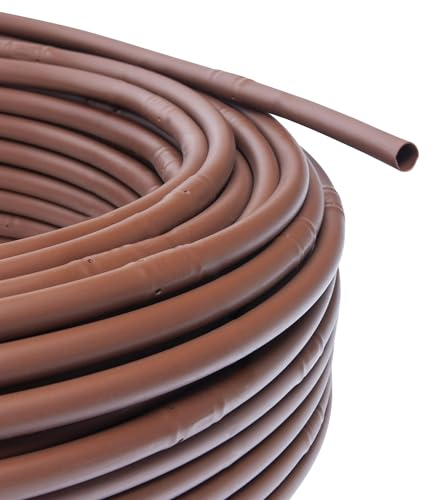 Rain Tropfrohr, integriert, 100 m, D16, Braun