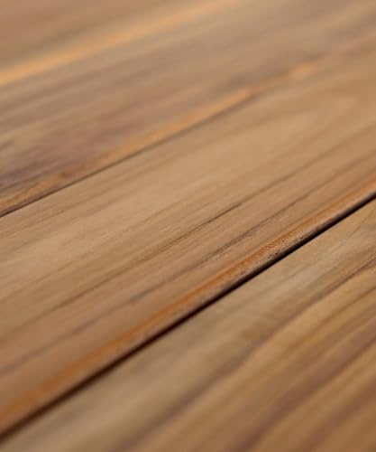 Terrassbrädor av teak från BioMaderas®, 125 mm bredd, 19 mm tjocklek (110 cm längd)